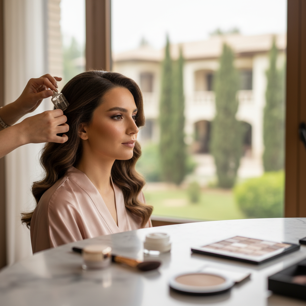 آمادگی پوست و مو برای میکاپ عروس