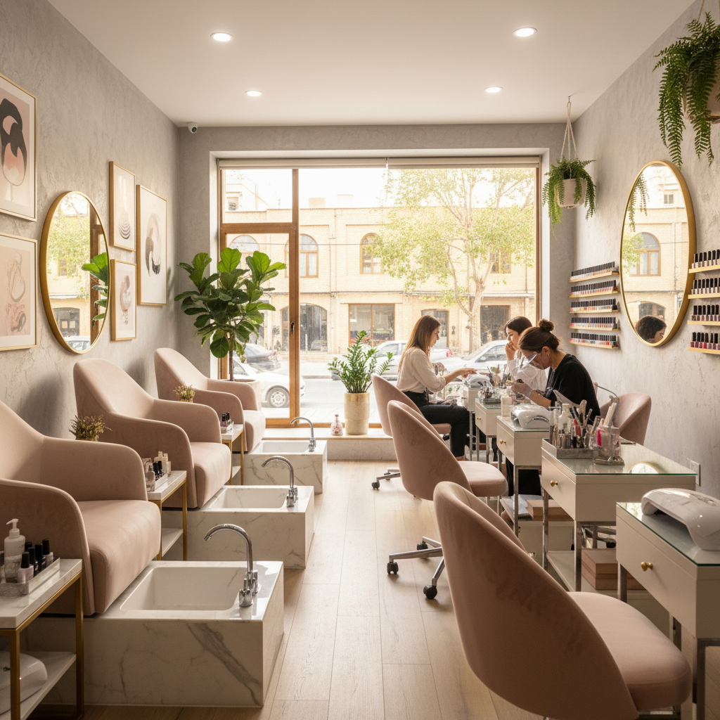 ویژگی‌های یک سالن مانیکور حرفه‌ای در شمال تهران