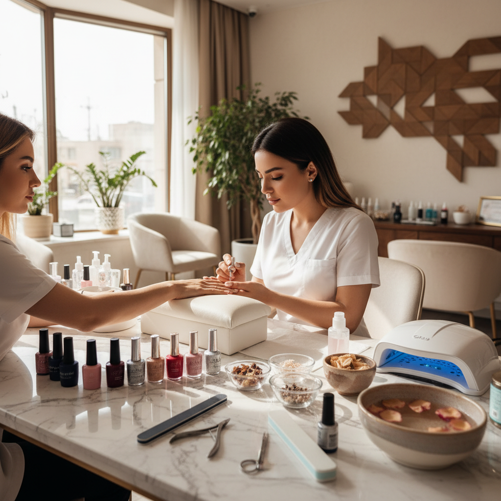 انواع خدمات مانیکور ارائه شده در سالن‌های برتر