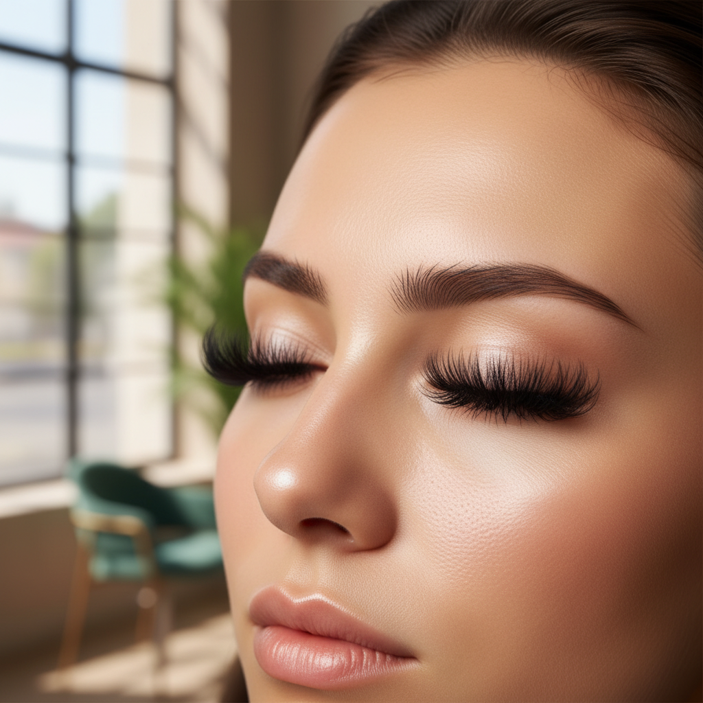 اکستنشن مژه زعفرانیه: نگاهی خیره‌کننده با مژه‌های ابریشمی