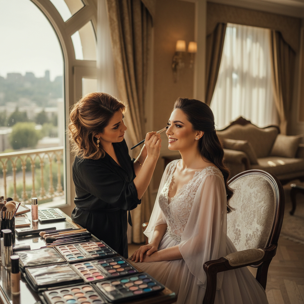 چرا انتخاب میکاپ آرتیست حرفه‌ای برای ساقدوش اهمیت دارد؟