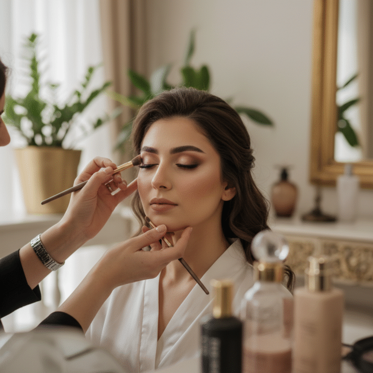 میکاپ ساقدوش شمال تهران: راهنمای جامع برای درخشش هماهنگ با عروس