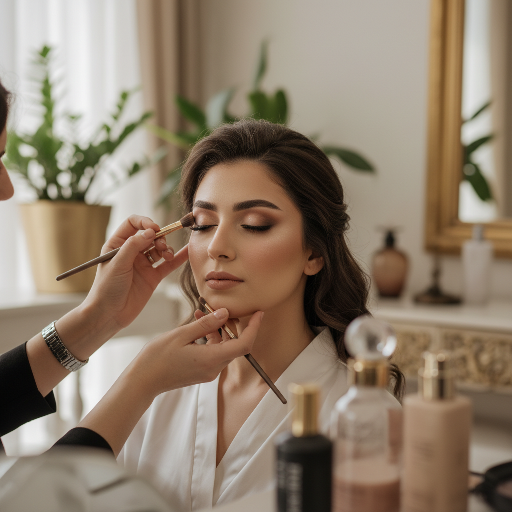 میکاپ ساقدوش شمال تهران: راهنمای جامع برای درخشش هماهنگ با عروس