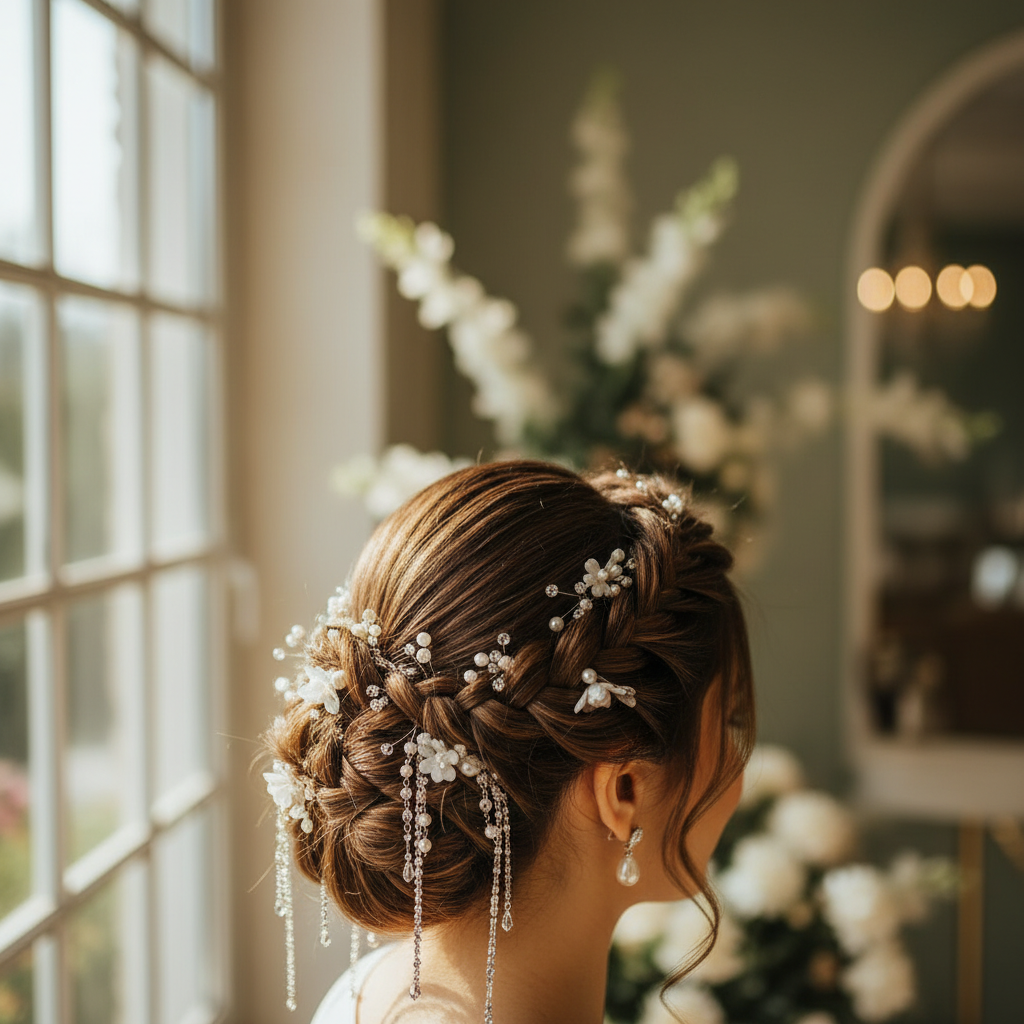 بافت موی عروس در شمال تهران