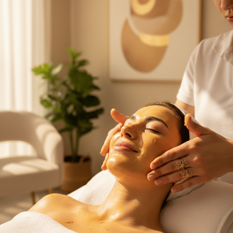 ماساژ صورت زعفرانیه: آرامش، جوانسازی و لاغری غبغب