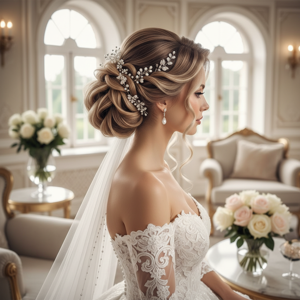 جدیدترین مدل شنیون عروس 2025؛ ترندهای اینستاگرام و پینترست برای عروس ۱۴۰۴