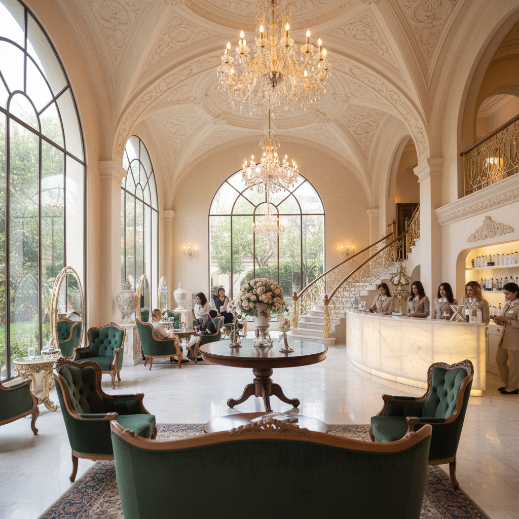 لاکچری ترین سالن زیبایی تهران: تجربه ای بی‌نظیر برای بانوان خاص