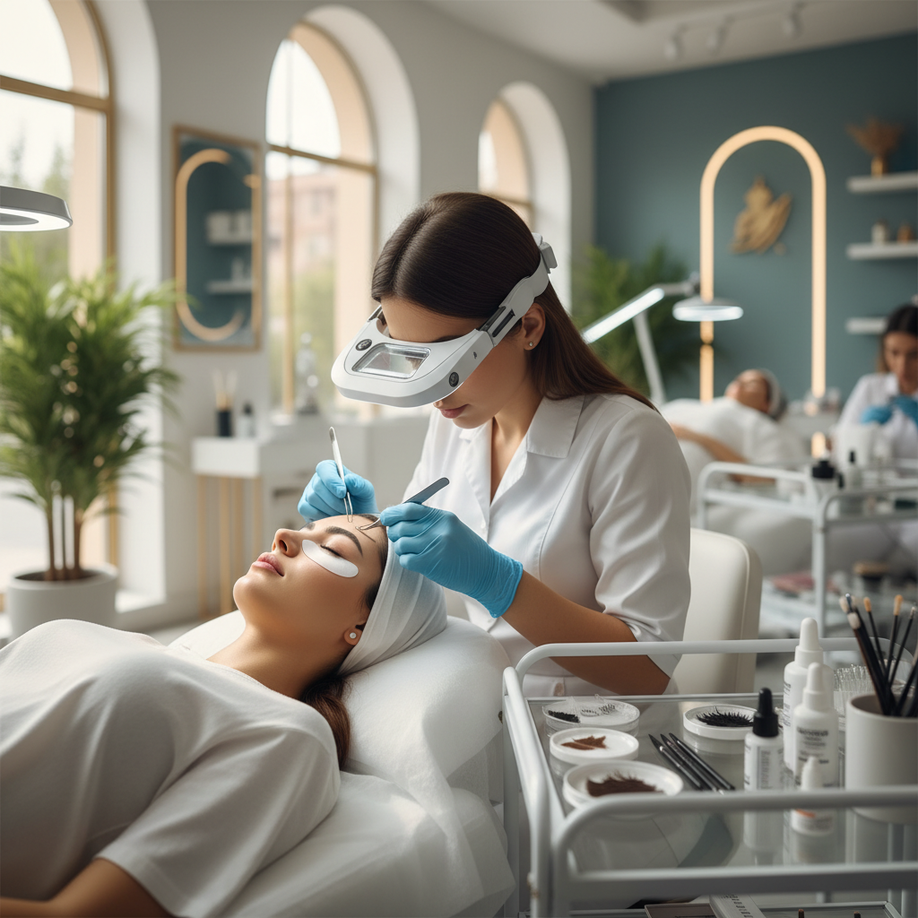 مراحل ترمیم مژه در سالن‌های تخصصی