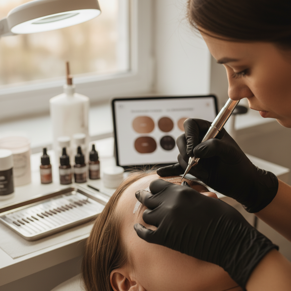 آموزش جامع میکروبلیدینگ ابرو: راهنمای صفر تا صد برای آرایشگران حرفهای