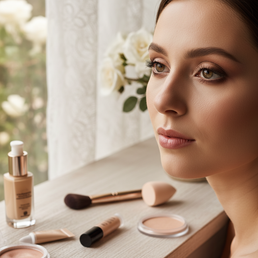 رازهای آرایش صورت طبیعی: کرم پودر، کانسیلر و کانتورینگ ملایم
