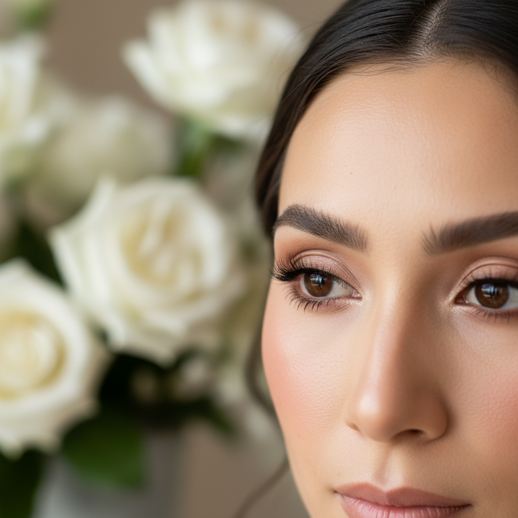 چشمانی گیرا با حداقل آرایش: سایه، خط چشم و ابرو