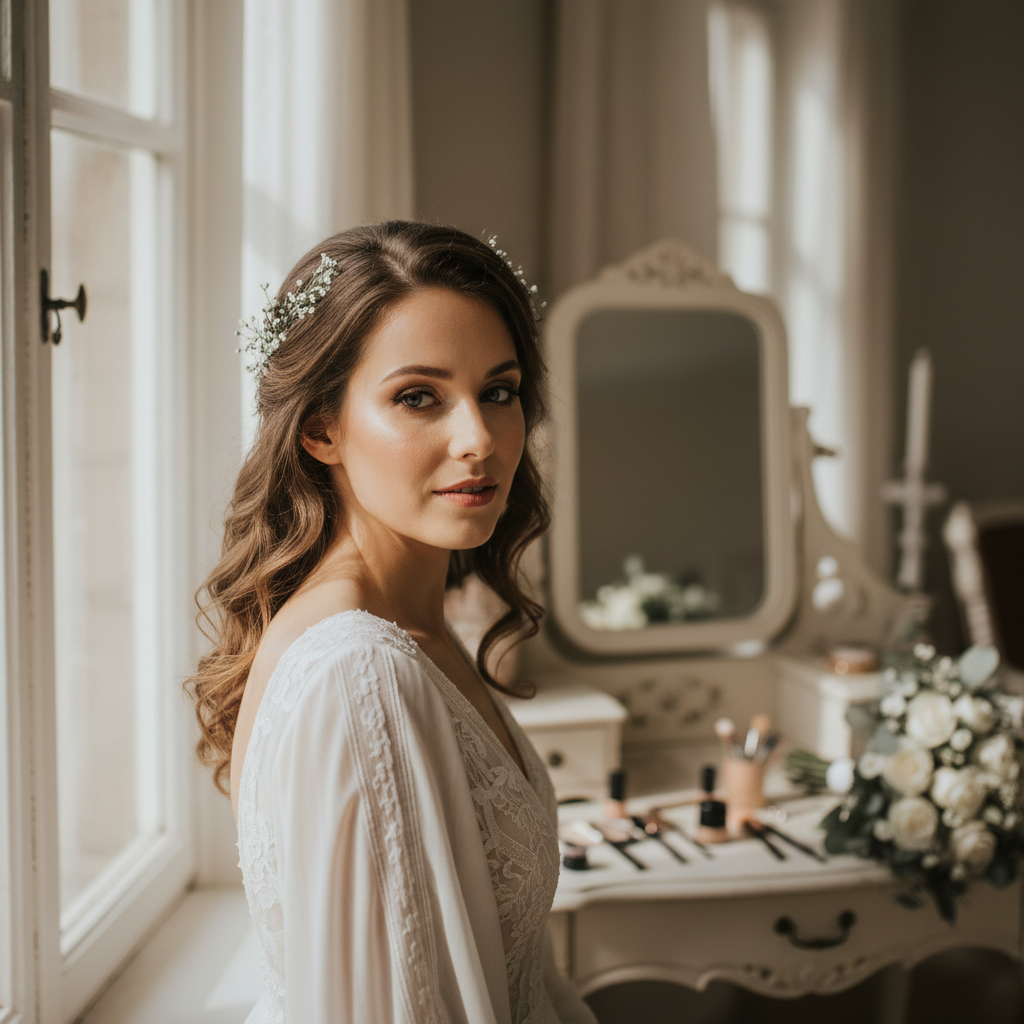 میکاپ نچرال عروس: راهنمای جامع برای درخشش طبیعی در شب رویاها