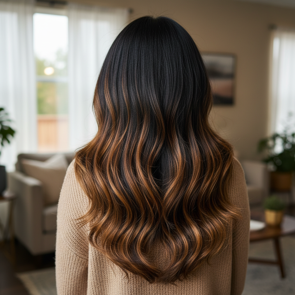 بالیاژ روی موی مشکی: چیستی و جذابیت آن