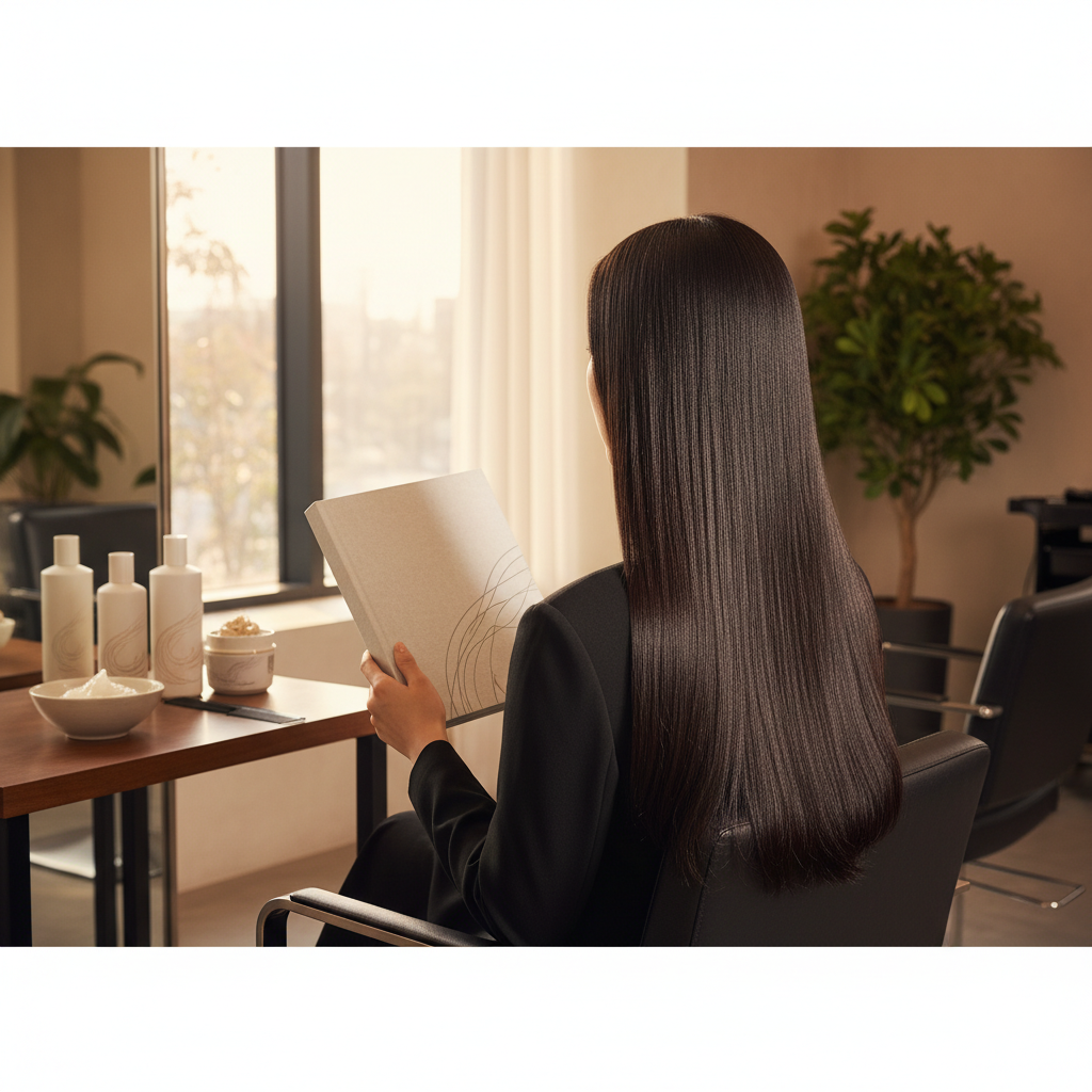 ریباندینگ کره‌ای: راهنمای کامل صافی ابریشمی موهای فر و مجعد