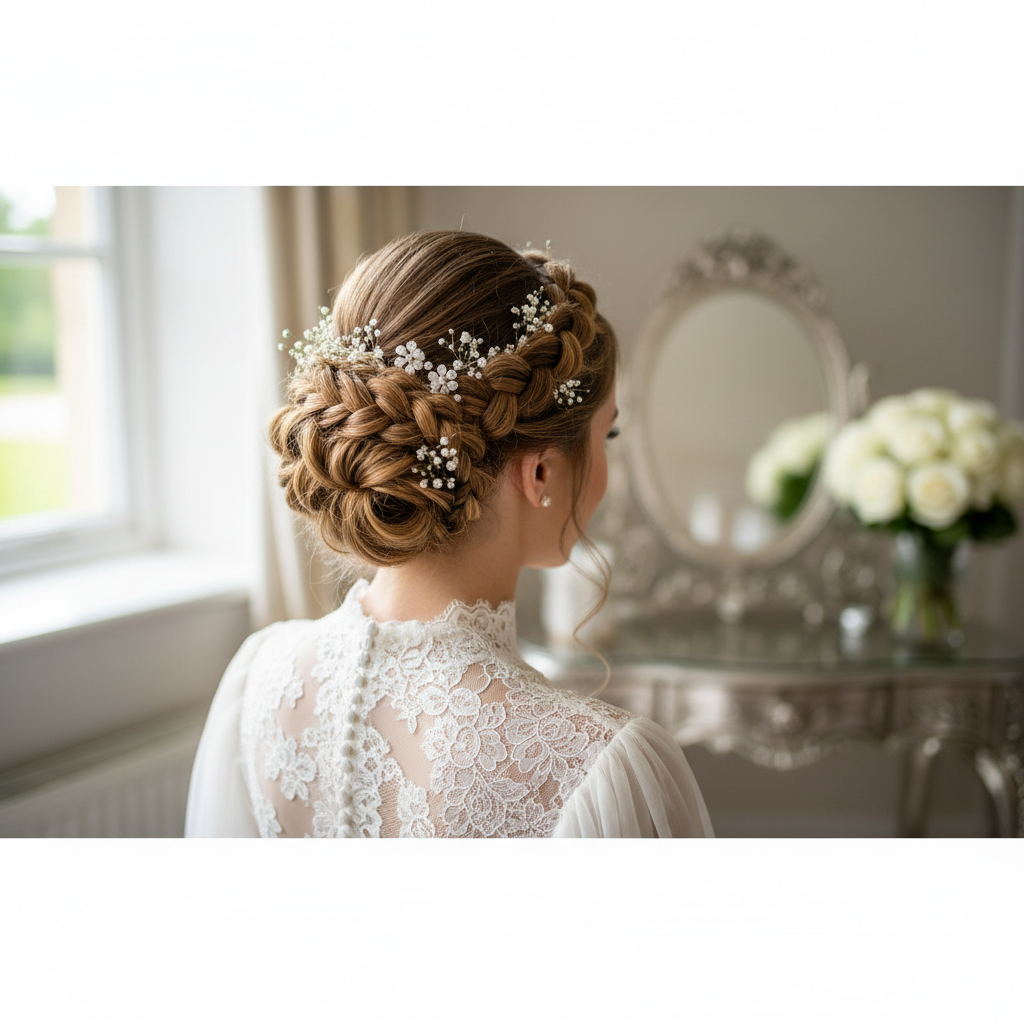 مدل بافت موی عروس: زیباترین شنیون‌های بافت‌دار برای روز خاص شما