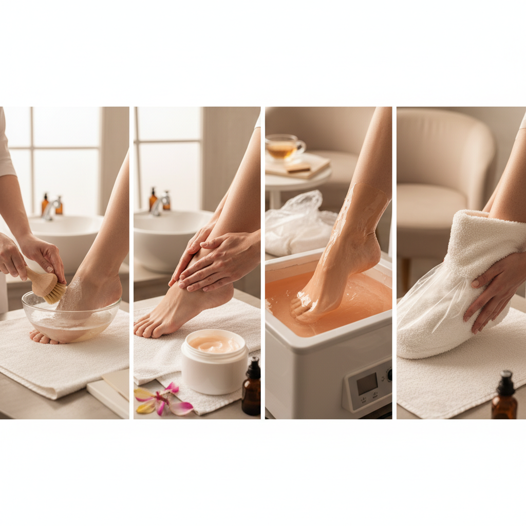 مراحل انجام پارافین تراپی پا در منزل یا سالن