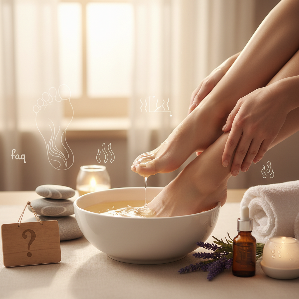 سوالات متداول درباره پارافین تراپی پا