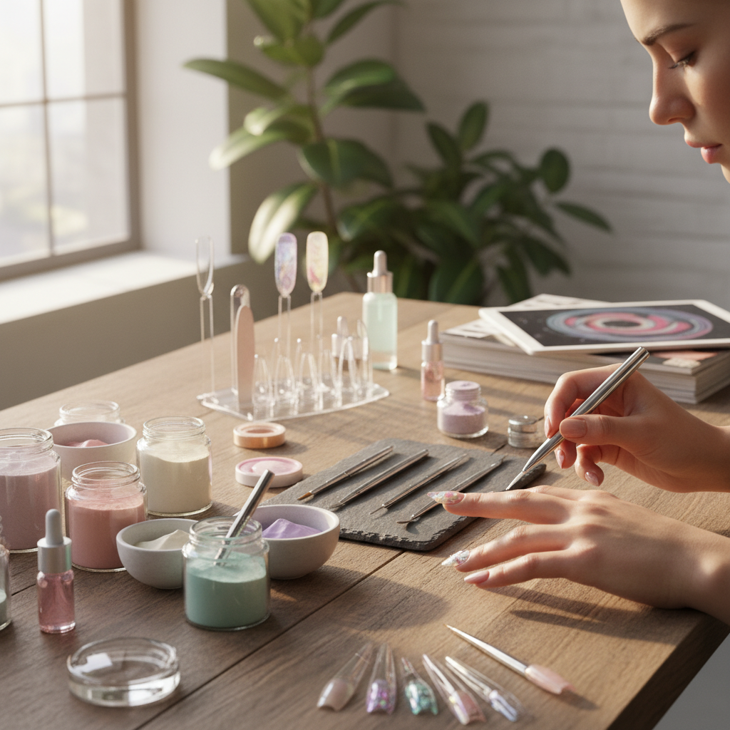 انواع مواد و تکنیک‌های نوین کاشت ناخن