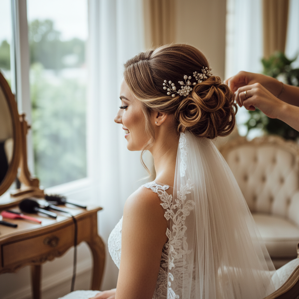 اهمیت شینیون در زیبایی عروس