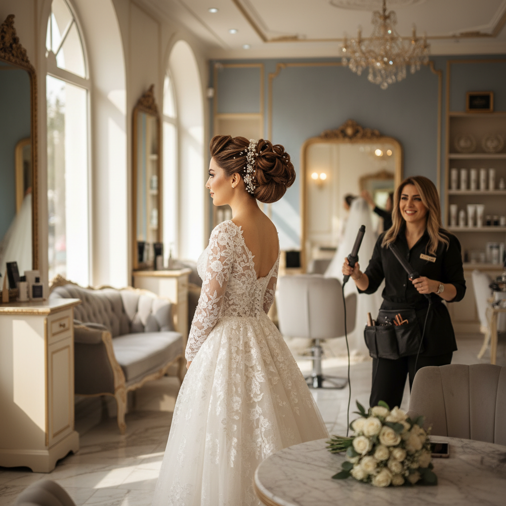 شینیون عروس شمال تهران: معرفی بهترین سالن‌ها و آرایشگران حرفه‌ای